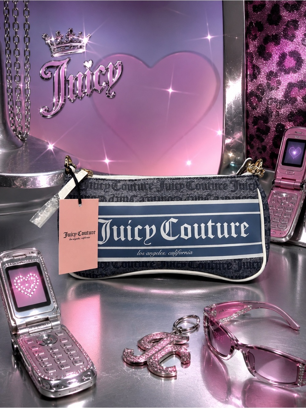 Juicy couture fashionista shoulder bag purse